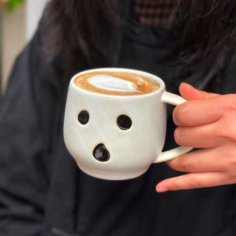 Exported-to-the-U-S-Matte-Ceramic-Mug-Creative-Coffee-Mug-Halloween-Pumpkin-Funny-Face-Porcelain Exportálták Az Egyesült Államok Matt Kerámia Bögre Kreatív Kávé Halloween Tökös Porcelán Kupa - Image 1