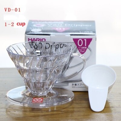 Feic 1Pc 3 Színek Hario Coffee Dripper V60 Hőálló Gyanta Vd-02 1-4Cups Barista Számára