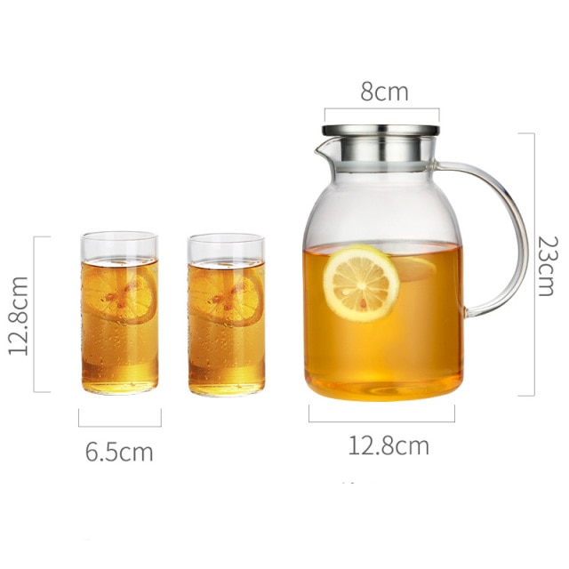 2200ml with 2 Cups