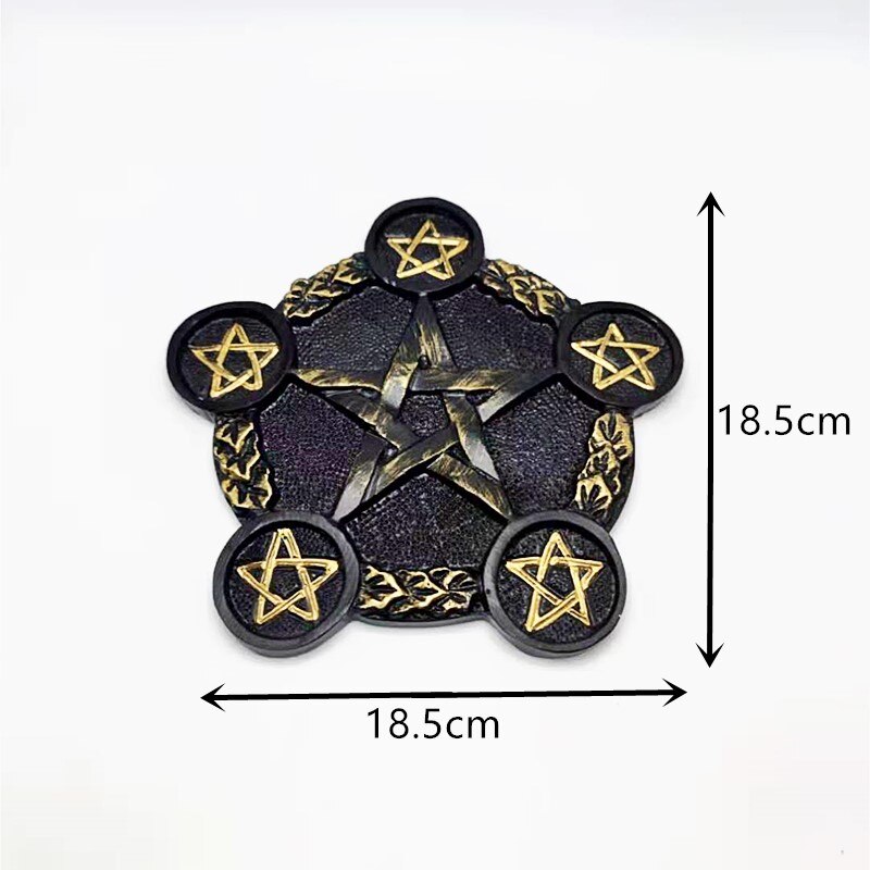 Pentagram Gyertyatartó Szilikon Penész Diy Gyártás Gipszmodell Oltár Ünnepi Dekorációs Dekorációs Eszköz - Image 2