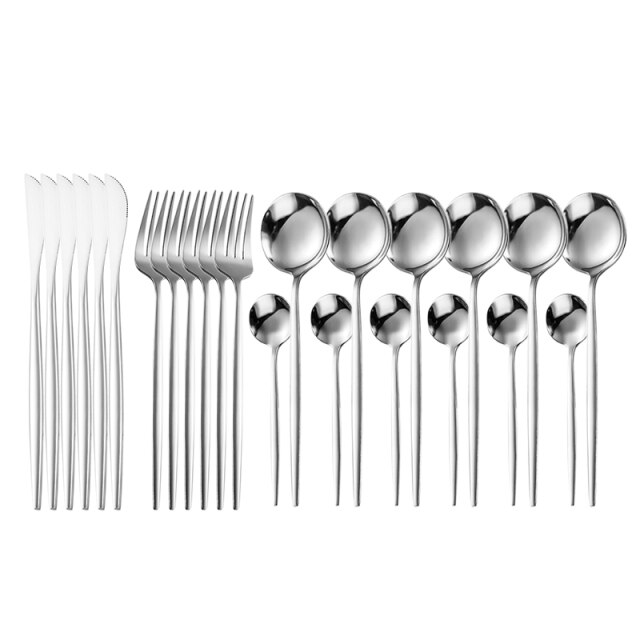 24pcs silver