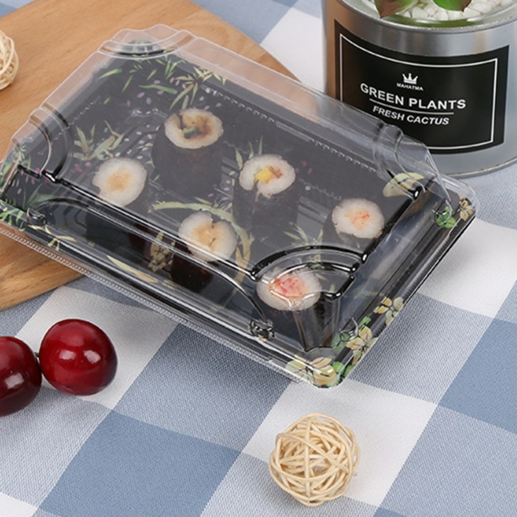 50pcs-Disposable-Sushi-Box-Packaging-Takeout-Box-Food-Container-Rectangle-Carry-Out-Box-Fruit-Cake-Packing 50 Darabos Eldobható Sushi Dobozos Csomagolás Kivétel Doboz Étel Konténer Téglalap Kiváló Doboz Gyümölcs Süteménycsomagoló Konténer Csomagolás - Image 1