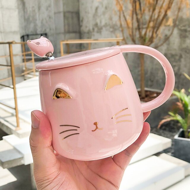 Pink Cat Mug