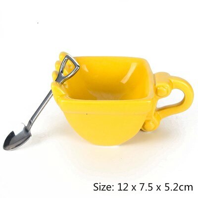 Yellow Mug and Spoon