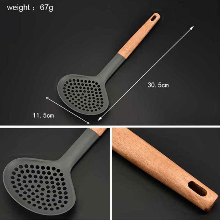 7 db Készlet Fa Nylon Konyhai Edény Szett Nonstick Edények Főző Szerszámok Eszközök Kanállal Leves Kanál Spatula Turner - Image 5