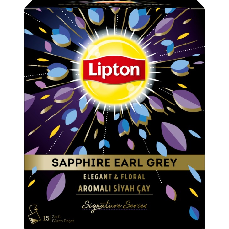 GREAT-DRINK-Lipton-Signature-Sapphire-Earl-Gray-Glass-Tea-Bag-15-Pcs-FREE-SH-PP-NG Nagyszerű Ital Lipton Signature Sapphire Earl Grey Glass Tea Táska 15 Dcs Ingyenes Shippi̇Ng - Image 1