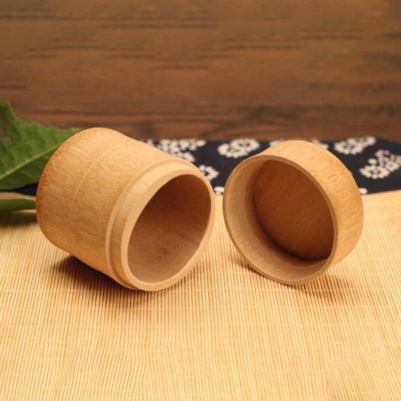 Tiszta Bambusz Egyenes Hengeres Tea Caddy Hordozható Tea Caddy Tea Tárolódoboz Otthon És Utazáshoz