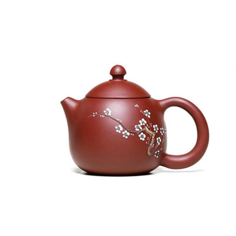 Yixing-Purple-Clay-Zisha-Teapot-Tea-Set-Drinking-Set-Dahongpao-Plum-Blossom-Dragon-Egg-Drinkware-Teaware Yixing Purple Clay, Zisha Teáskanna, Teakészlet, Ivóhely, Dahongpao Szilva Virág Sárkány Tojás, Ital, Teameder, Öltöny Zöld Tea - Image 1