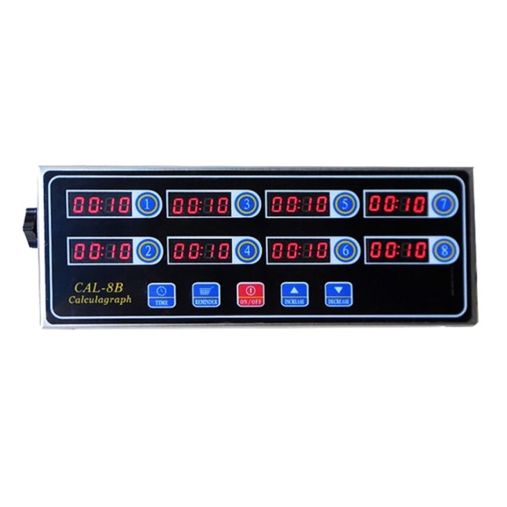 8-Channel-Digital-Kitchen-Timer-Cooking-Timer-Reminder-Commercial-Burger-Bakery-Restaurant-Clock-Loud-Alarm-Stainless 8 Csatorna Digitális Konyhai Időzítő Főzési Időzítő Emlékeztető Kereskedelmi Hamburger Pékség Étterem Óra Hangos Riasztás Rozsdamentes Acél - Image 1