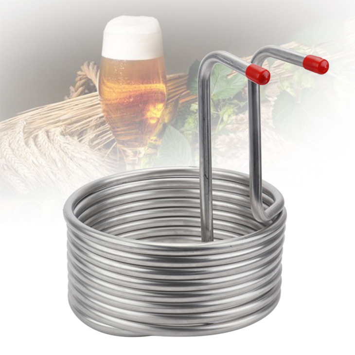 Bar-Home-Brewing-Restaurant-Stainless-Steel-Wort-Chiller-Pipe-Hotel-Beer-Cooling-Coil-Kitchen-Supplies-Tool Bár Otthoni Sörfőző Étterem Rozsdamentes Acél Wort Hidger Cső Hotel Sörhűtő Tekercs Konyhák Szerszám Könnyű Tiszta Merítés - Image 1