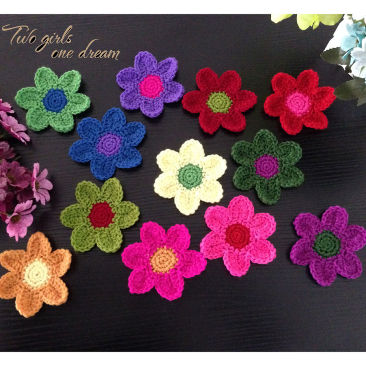 Decoration-Coasters-Handmade-Crochet-Cup-Pad-Multicolor-Flower-Wool-Doilies-Round-Table-Mat-10cm-For-Wedding Dekorációs Alátétek Kézzel Készített Horgolt Kupa Pad Multolor Virág Gyapjú Darabok Kerek Asztal Szőnyeg 10 Cm -Es Esküvői Ajándékhoz 30Db/Tétel - Image 1