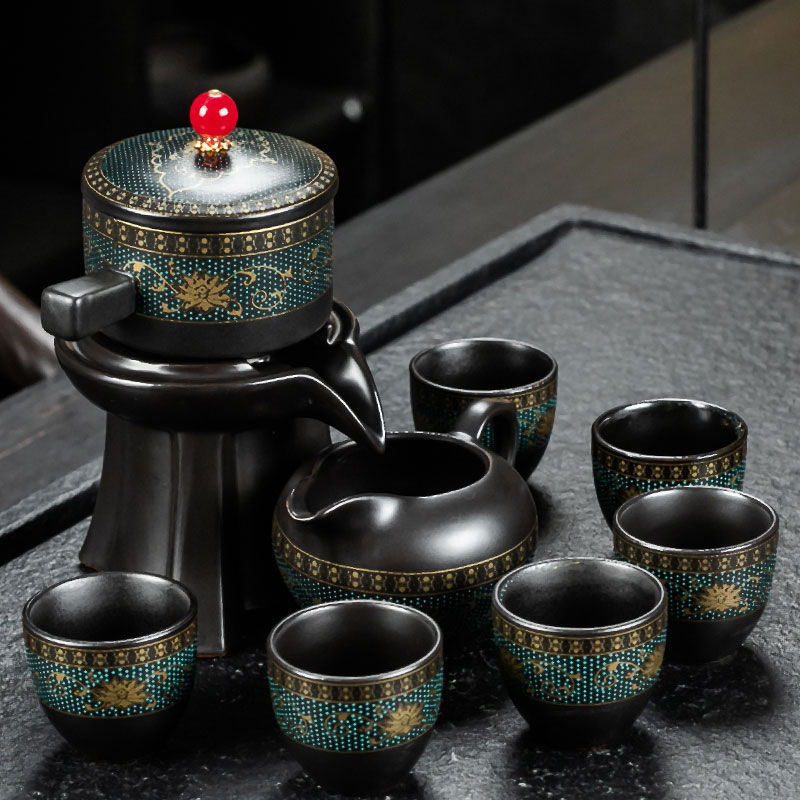 Kiváló Minőségű Kőcsiszolás Félautomata Teakészlet, Kreatív Kung Fu Tea Forró Teakészlet