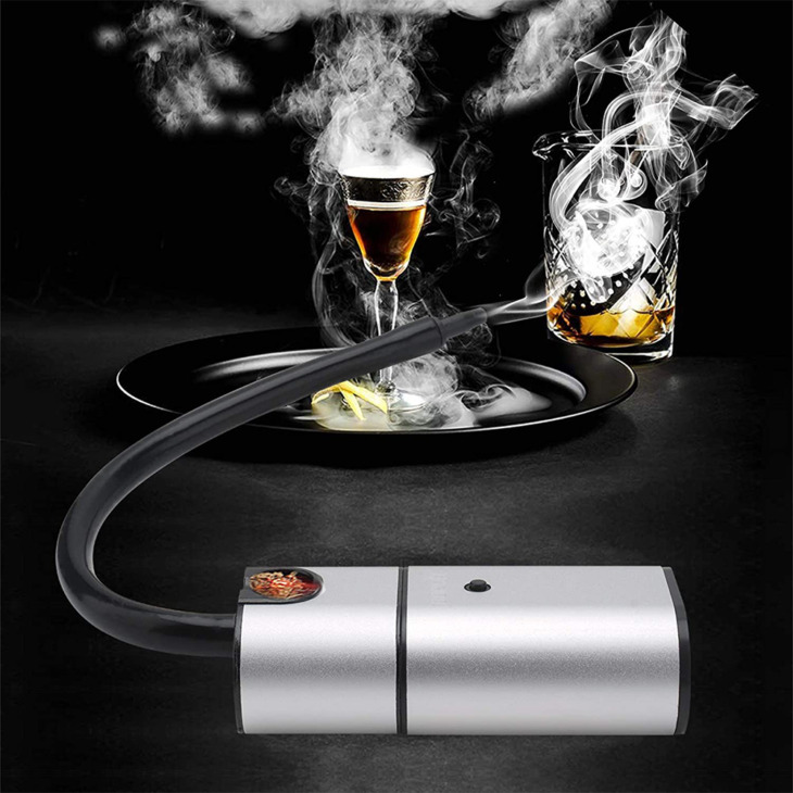 Portable-Handheld-Cold-Smoking-Gun-With-Electric-Food-Steak-Drink-Cocktail-Smoker-Woodchips-Smoke-Infuser-Machine Hordozható Kézi Hideg Dohányzó Pisztoly Elektromos Ételek Steak Ital Koktél Dohányzó Woodchips Füstfúziós Gép A Bbq -Hoz - Image 1