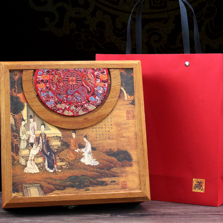 Vintage-Wooden-Pu-er-Storage-Boxes-Tea-Caddy-China-Kung-Fu-Tea-Set-Teaware-Gift-Seal Vintage Wooden Pu'Er Tároló Dobozok Tea Caddy Kung Fu Tea Szett Teárfajta Ajándék Pecsét Doboz Dekoráció Vintage Tea Doboz - Image 1