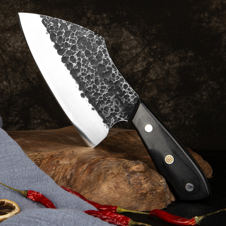 XITUO-Hand-Forged-High-Manganese-Steel-Full-Tang-Butcher-Knife-Camping-Outdoor-Kitchen-Chef-s-Knife Xituo Kézzel Kovácsolt, Magas Mangán Acél Teljes Tang Henteskés Kemping Kültéri Konyhai Séf Késhús Cleaver Főző Szerszám - Image 1