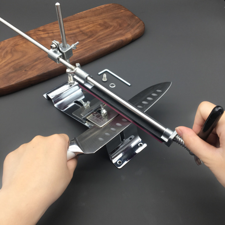 new-fixed-knife-sharpener-Angle-sharpener-white-alundum-240-400-600-1000-Kitchen-tools-sharpening-system Új Rögzített Késélesítő Szög Élesítő Fehér Alundum 240 400 600 1000# Konyhai Szerszámok Élező Rendszer - Image 1