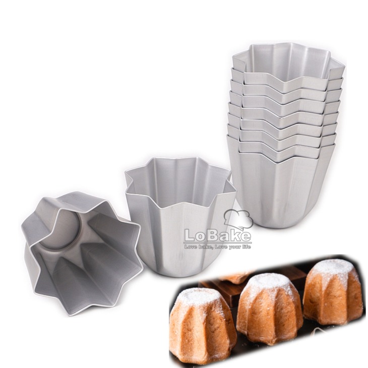 10 Darabos Mini Nyolcszög Alakú Alumínium Kenyér Penész Mousse Torta Öntő Sütemény Penész Zselés Puding Penész Diy Sütő Kellékek - Image 1