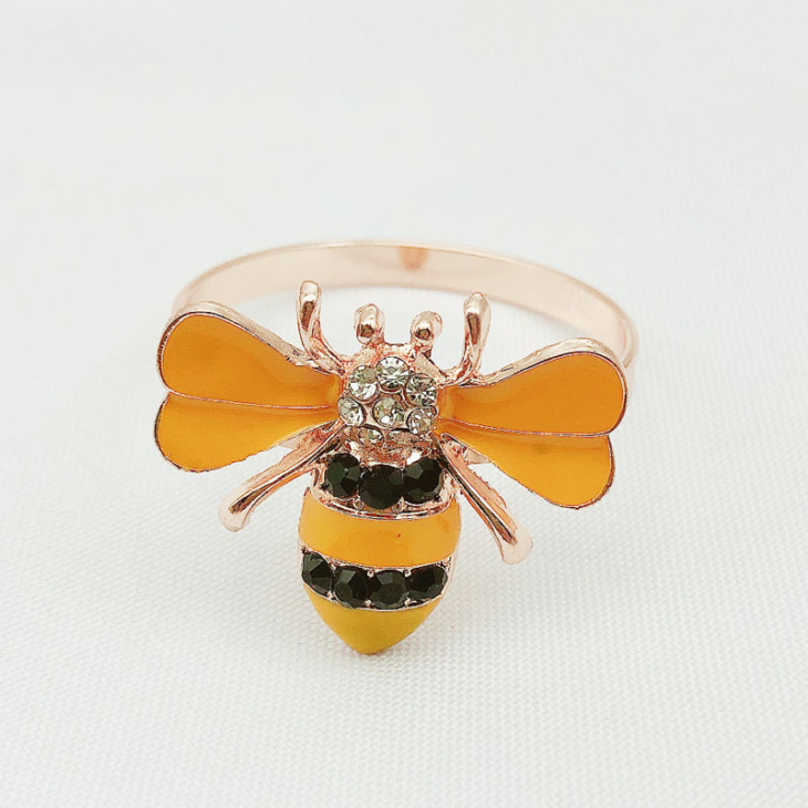 12 / Pcs Új Szálloda Kis Méh Szalvéta Csat Szalvéta Csengőszövet Gyűrű Gyűrű Nagykereskedelem - Image 5