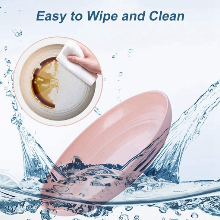 12 Csomagolás Búzaszalmalap -Készlet, Vacsora Ételek, Vacsora Tányér, Saláta, Tészta, Steak, Gyümölcs (6,8 Hüvelyk, 7,8 Hüvelyk, 8,8 Hüvelyk) - Image 4