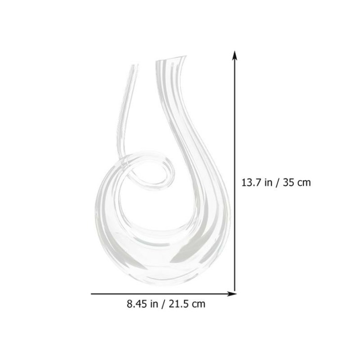 1300 Ml -Es Bor Decanter Háztartás Vörös Bor Dekanter Üveg Bor Adagoló Szemüveg Dekanter Palack Kancsó Öntő Levegőztető Család Számára - Image 2