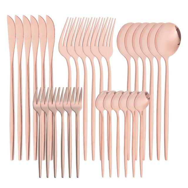30pcs rose gold