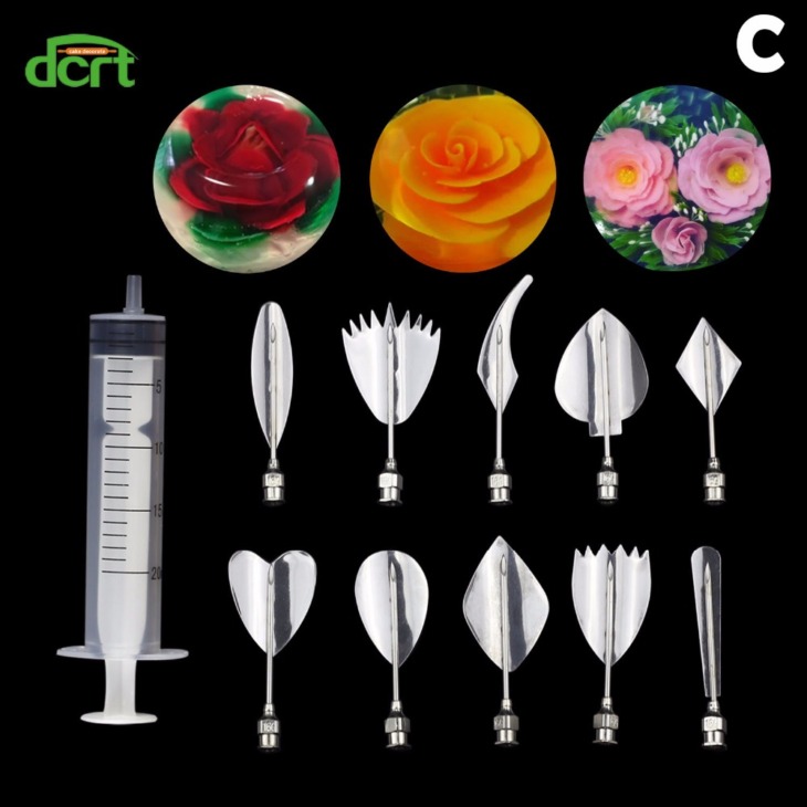 40 Db/Beállított Virág Levelek 3D Jelly Art Tools Cake Jello Art Gelatin Tools Puding Fúvóka Torta Díszítéséhez - Image 5