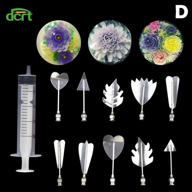 40 Db/Beállított Virág Levelek 3D Jelly Art Tools Cake Jello Art Gelatin Tools Puding Fúvóka Torta Díszítéséhez - Image 6