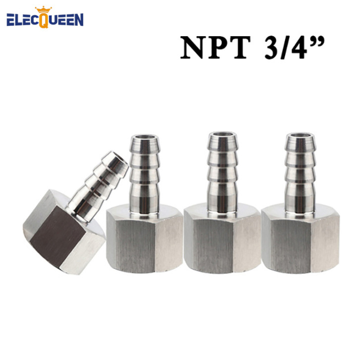 4Pcs-Stainless-Steel-Hose-Barb-3-4-NPT-X-13mm-Barb-Homebrew-Hardware-Pump-fitting 4Db Rozsdamentes Acél Tömlő Barb-3/4 "Npt X 13 Mm Barb, Otthoni Hardver, Szivattyú Illesztés - Image 1