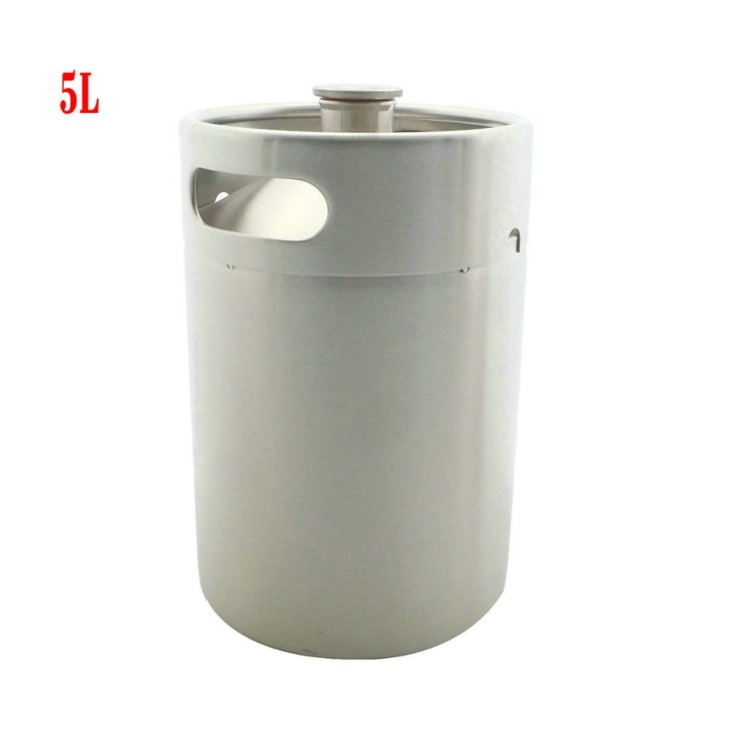 5L-Homebrew-Growler-Mini-Keg-Stainless-Steel-Keg-170oz-Beer-Growler-mini-Beer-Barrel-Holds-Beer 5L Homebrew Growler Mini Hordó Rozsdamentes Acél Hordó 170Oz Sörhosszú Mini Sörhordó Sör Szerszámokat Tart - Image 1