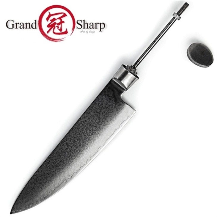 7.7 '' Damaszkusz Séf Kés Üres Penge 67 Rétegek Japán Damaszkusz Acél Vg10 Damaszkusz Konyhai Kés Diy Szerszámok Kések Alkatrészek Hobbi - Image 1