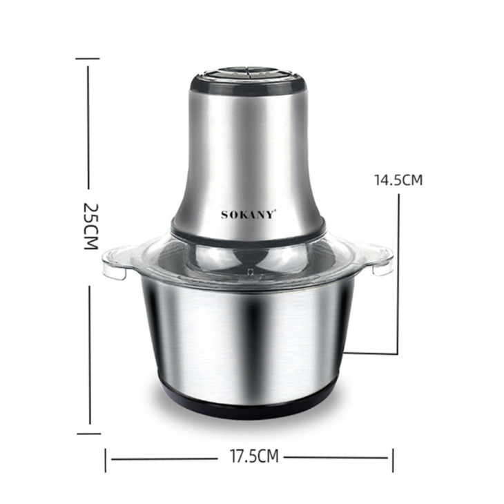 800W -Os Rozsdamentes Acél Elektromos Vágóhúsos Húsdaráló -Mincer Forukciszer Tejező Vezető Élelmiszerek Hatási Élelmiszer Működő - Image 6