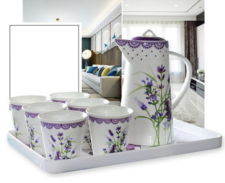 9 db/Szett, Csontkávé Vízforraló Csészével, Teáskanna Kerámia Eszpresszó Csésze, Kávé Kancsó, Öntsön, Esküvői Kedvezmények És Ajándékok - Image 3