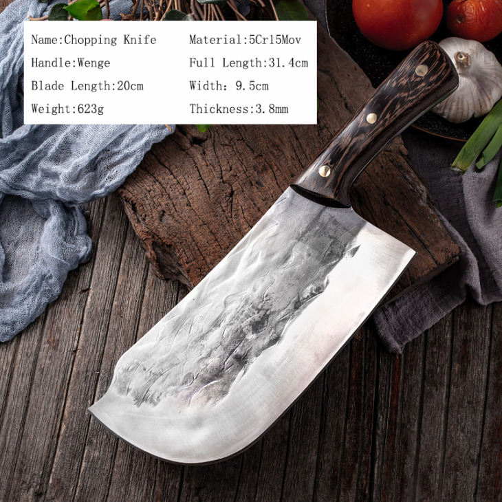 Chun Megvastagodott Vágó Hasító Kés Professzionális Kézzel Készített Csonthéj -Kalapács Séf Konyha Magas Széntartalmú Rozsdamentes Acél Szerszámok - Image 5