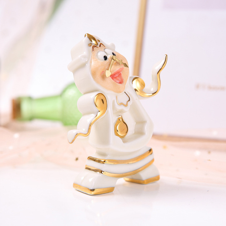 Rajzfilm Szépség És A Vadállat Tea Szett Mrs. Potts Teáskanna Chip Csésze Cukor Tál Pot Csésze Szett Cogsworth Óra Szép Születésnapi Karácsony Ajándék - Image 2