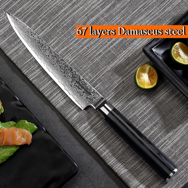 Grandsharp 6 Hüvelykes Segédprogram Damaszkusz Kés 67 Rétegek Japán Damaszkusz Acél Vg10 Konyhai Kések Főzési Szerszámok Ajándékdoboztal - Image 4