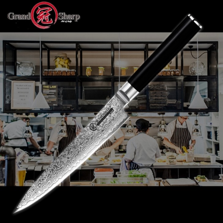 Grandsharp 6 Hüvelykes Segédprogram Damaszkusz Kés 67 Rétegek Japán Damaszkusz Acél Vg10 Konyhai Kések Főzési Szerszámok Ajándékdoboztal - Image 5