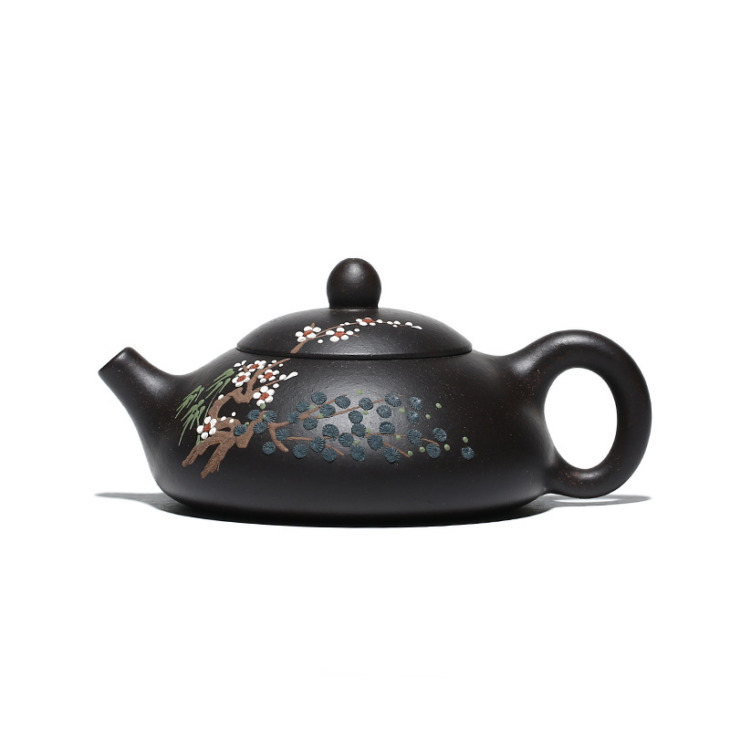 Kézzel Készített Virágfestés Shipiao Tea Vízforraló Yixing Lila Agyag Teáskannák Zöld Vörös Tea Otthoni Kung Fu Teamárkészletek 160 Ml - Image 5