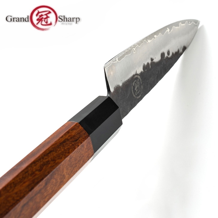 Kézzel Készített Kiskés 145 Mm Japán Aus-10 3 Réteg Rozsdamentes Acél Mini Séf Konyhai Főzési Szerszámok Cleaver Szeletelő Gyümölcs - Image 3