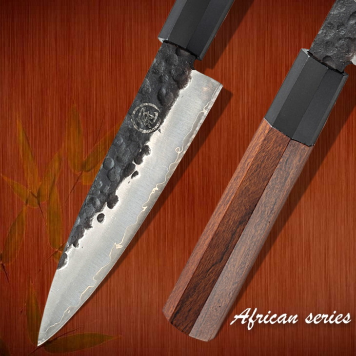 Kézzel Készített Kiskés 145 Mm Japán Aus-10 3 Réteg Rozsdamentes Acél Mini Séf Konyhai Főzési Szerszámok Cleaver Szeletelő Gyümölcs - Image 2