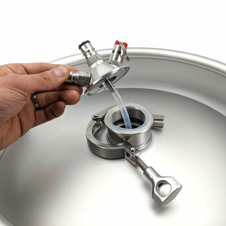 Kegland Golyó Zár Csapás Feje A 2 Hüvelykes Tri-Raktárhoz (Kereskedelmi Hordó Adapter) - Image 4