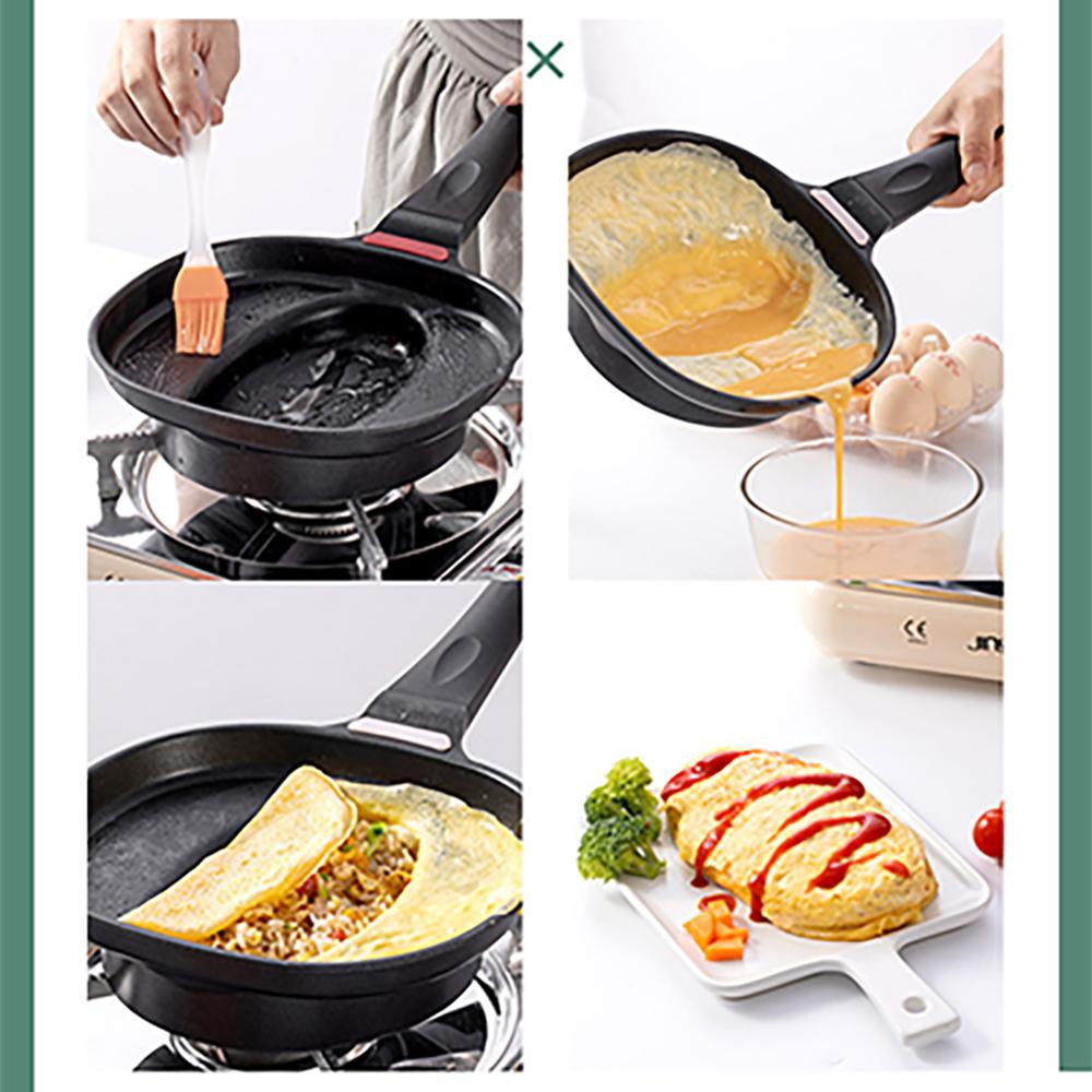 Konyha Japán Stílusú Omurice Serpenyő Nem Tapadós Serpenyő Gazdaságos Főző Edény Üzemanyag Gáz Kereskedelmi Felhasználás - Image 6