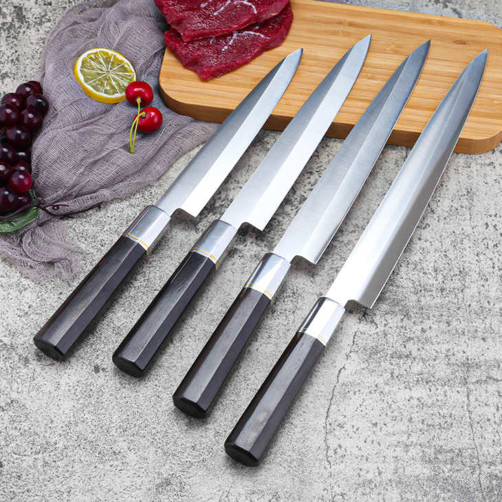 Konyhai Kések Japán Sashimi Sushi Kések Lazac Hal Filozófiló Kés Görögdinnye Yanagiba Japán Kést Ében Fa Fogantyúval - Image 2