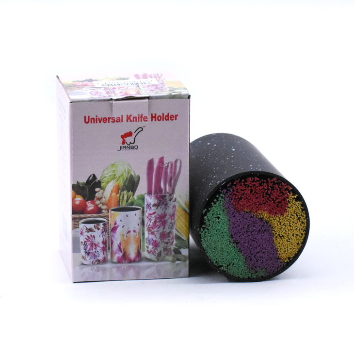 Kés Tartó Kés Blokk Multifunkcionális Szerszám Univerzális Folt Kerek Tartó Állvány Sooktops Cső Polc Kromofosz Műanyag Ajándék - Image 3