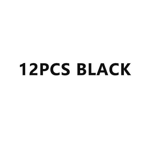 12pcs Black