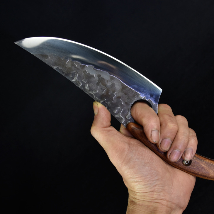 Kis Cook 6 "Kézzel Készített Konyhai Szakácskés Rögzített Penge Kínai Hús Hasító Zöldségvágó Főzési Konyha Szerszámok Kiegészítők - Image 3