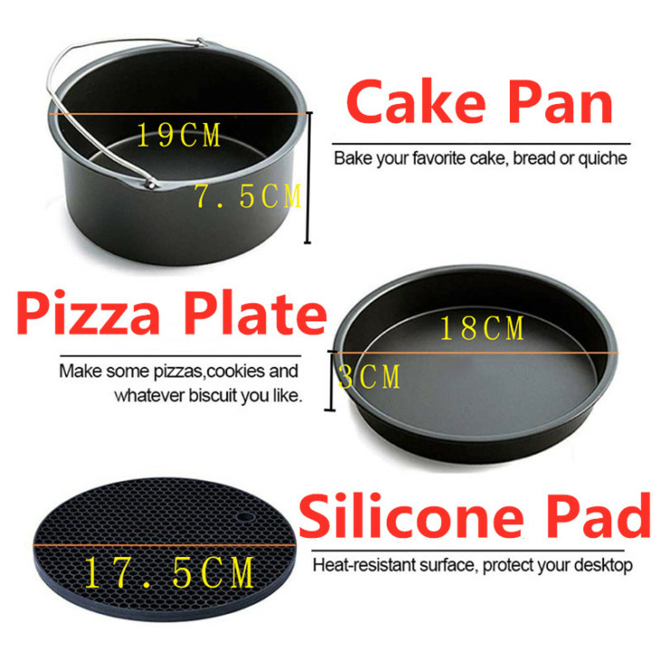 Anya Kézi Konyhai Főzési Szerszámai 6Db/Készlet Konyhai Kiegészítő Készlet 3,7-5,8 Kvarts Elektromos Lég Sütő - Image 4
