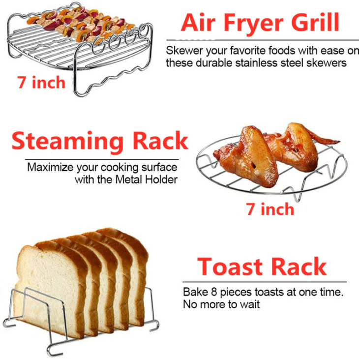 Anya Kézi Konyhai Főzési Szerszámai 6Db/Készlet Konyhai Kiegészítő Készlet 3,7-5,8 Kvarts Elektromos Lég Sütő - Image 5