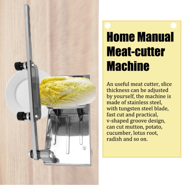 Hús Bárány Szeletelő Otthoni Kézi Húsvágó Gép Szarvasmarha Birka Tekercs Fagyasztott Húsdaráló -Tervezés Húsvágó Gépek - Image 3