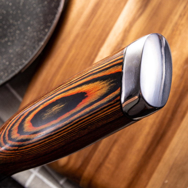 Shuoji Kovácsolt Pengék Konyhai Kések 5Cr15Mov Rozsdamentes Acél Séf Darabolás Szeletelő Késhasznos Konyha Cleaver Non-Tapadás Penge - Image 4