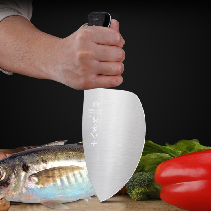 Shibazi Rozsdamentes Acél Professzionális Filéző Kés Kínai Stílusú Ív Alakú Piac Eladás Kill Fish Chef Cutter Konyhai Kések - Image 1